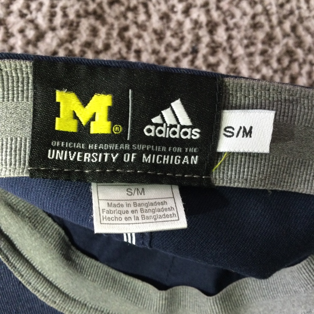 University of Michigan Wolverines Fitted Hat/Cap/Baseball Cap S/M - Picture 8 of 8